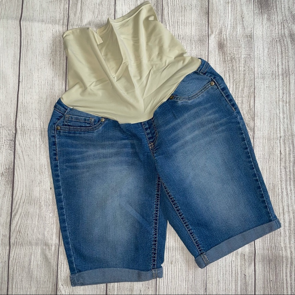 Blue Spice Maternity Shorts